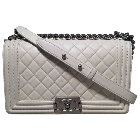 chanel boy white price|chanel boy flap bag price.